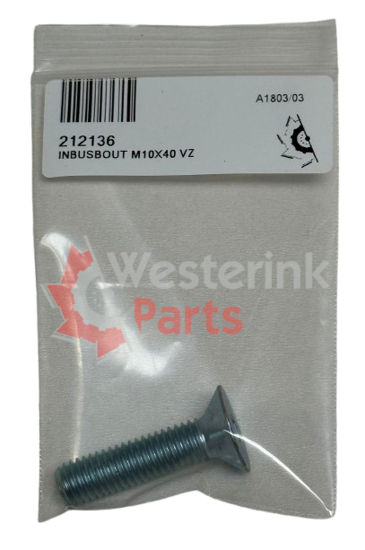 INBUSBOUT M10X40 VZ | Westerink Parts 212136