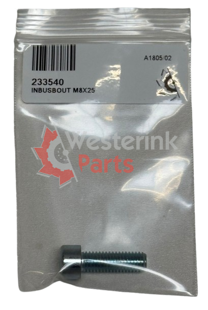 Inbusbout M8x25 | Westerink Parts 233540