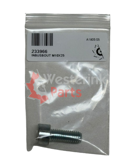 INBUSBOUT M10X25 | Westerink Parts 233966