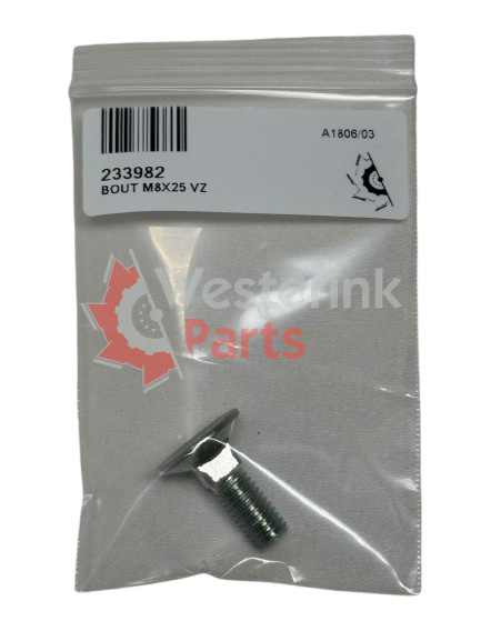BOUT M8X25 VZ | Westerink Parts 233982