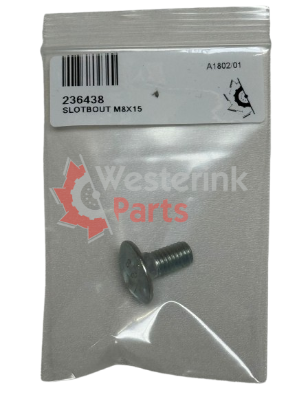 Slotbout M8x15 | Westerink Parts 236438